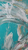 Dancing in turquoise waters 02, 63x215cm