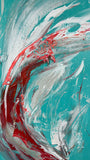 Dancing in turquoise waters 01, 63x215cm