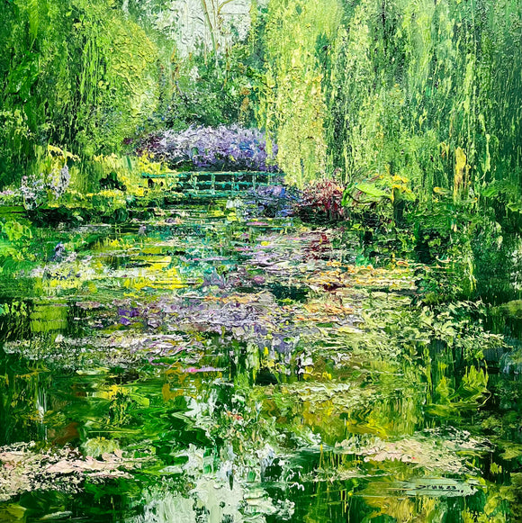 Emerald Green Pond, 120x120cm