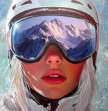 Chasing Peaks, 100x100cm
