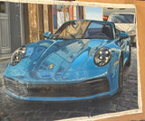 Porsche 992/911 Miami Bleu - Reflet No.2, 130x97cm