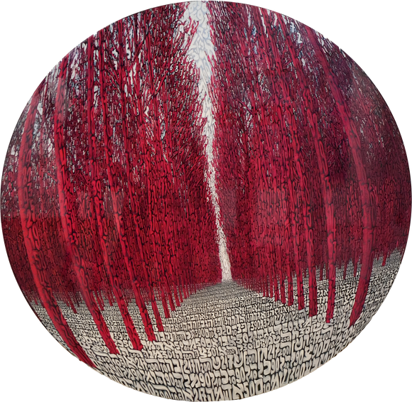 1613 FORESTA ALCHEMICA SFERICA FUCSIA 2024, D80cm