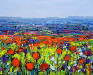 Poppies and Field, 33x41cm